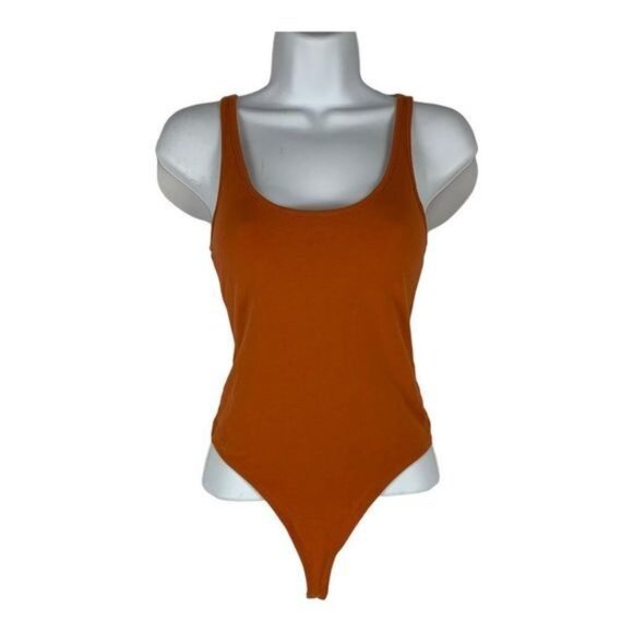 Rust Orange XS Bodysuit By BP. Cotton-Spandex Blend - Picture 1 of 7